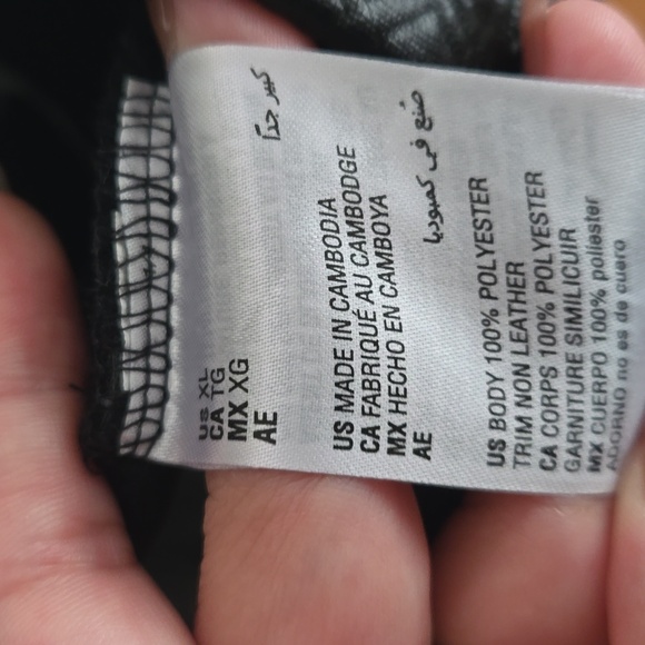 INC International Concepts Faux Leather Hooded Shirt - Picture 12 of 14